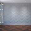 Ekena Millwork Large Pendleton Decorative Fretwork Wall Panels in Architectural Grade PVC, 23 3/8"W x 27 "H x 3/8"T WALP24X24PEN